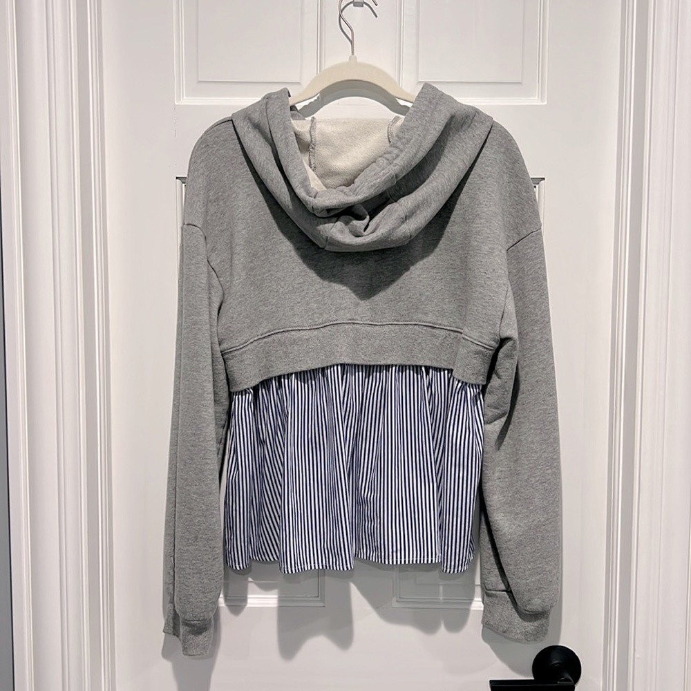 Veronica Beard Hockley Drawstring Sweatshirt Hood… - image 5